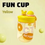 Anubhav Janni Cute Kids Water Bottle with Straw Fruit Infuser BPA Free Leak Proof Sipper Bottle Cartoon Design School Travel Bottle for Kids (Color And Design Sent As Per Stock) - Image 2