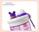 Anubhav Janni Cute Kids Water Bottle with Straw Fruit Infuser BPA Free Leak Proof Sipper Bottle Cartoon Design School Travel Bottle for Kids (Color And Design Sent As Per Stock) - Image 4