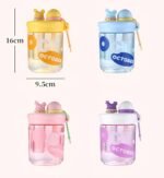 Anubhav Janni Cute Kids Water Bottle with Straw Fruit Infuser BPA Free Leak Proof Sipper Bottle Cartoon Design School Travel Bottle for Kids (Color And Design Sent As Per Stock) - Image 6