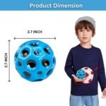 Anubhav Janni Super Bouncy Rubber Moon Ball Toy for Kids and Adults with Craters High Bounce Textured Grip Perfect Playtime Fun Soft Foam Indoor Outdoor Play (Pack Of 2pcs) (Multicolor) - Image 3