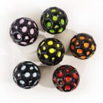 Anubhav Janni Super Bouncy Rubber Black Moon Ball Toy for Kids and Adults with Craters High Bounce Textured Grip Perfect Playtime Fun Soft Foam Indoor Outdoor Play (Pack Of 2pcs) - Image 5