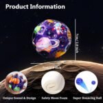 Anubhav Janni Space Moon Ball Extreme High Bouncing Improve Hand-Eye Coordination Easy to Grip Catch by Athletes as a Sport Training Ball (Pack Of 2pcs) (Color And Design Sent As Per Stock) - Image 2