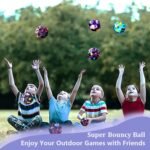 Anubhav Janni Space Moon Ball Extreme High Bouncing Improve Hand-Eye Coordination Easy to Grip Catch by Athletes as a Sport Training Ball (Pack Of 2pcs) (Color And Design Sent As Per Stock) - Image 3