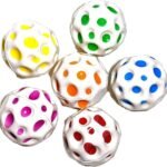 Anubhav Janni Super Bouncy Rubber White Moon Ball Toy for Kids and Adults with Craters High Bounce Textured Grip Perfect Playtime Fun Soft Foam Indoor Outdoor Play (Pack Of 2pcs)