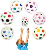 Anubhav Janni Super Bouncy Rubber White Moon Ball Toy for Kids and Adults with Craters High Bounce Textured Grip Perfect Playtime Fun Soft Foam Indoor Outdoor Play (Pack Of 2pcs) - Image 4