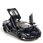 Anubhav Janni 1:32 Scale Die Cast Lamboragini Metal Car with Openable Doors and Pull Back Action Sound Light Gifts Toys for Kids (Pack Of 1) (Multicolor)