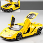 Anubhav Janni 1:32 Scale Die Cast Lamboragini Metal Car with Openable Doors and Pull Back Action Sound Light Gifts Toys for Kids (Pack Of 1) (Multicolor) - Image 2
