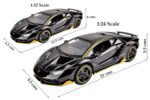 Anubhav Janni 1:32 Scale Die Cast Lamboragini Metal Car with Openable Doors and Pull Back Action Sound Light Gifts Toys for Kids (Pack Of 1) (Multicolor) - Image 8