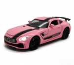 Anubhav Janni Merecedes AMG GT 1:32 Scale Die-cast Metal Toy Car Model with Pull Back Action Openable Doors Light Sound Effects Luxury Sports Car Miniature for Girls Kids (Pink)