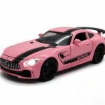 Anubhav Janni Merecedes AMG GT 1:32 Scale Die-cast Metal Toy Car Model with Pull Back Action Openable Doors Light Sound Effects Luxury Sports Car Miniature for Girls Kids (Pink)
