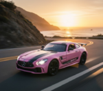 Anubhav Janni Merecedes AMG GT 1:32 Scale Die-cast Metal Toy Car Model with Pull Back Action Openable Doors Light Sound Effects Luxury Sports Car Miniature for Girls Kids (Pink) - Image 2
