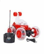 Anubhav Janni Remote Control Stoont Car RC 360 Degree Rotating Rolling Radio Control Electric Race Car with Lights and Music Rechargeable Battery for Kids Above 3 Years (Multicolor)