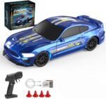 Anubhav Janni 1/43 RC Drift Car Small Remote Control with Gyroscope 2.4GHz 4WD Full Proportional High Speed Micro Hobby Cars Lights Racing Tires Toy Model Gift for Adults Kids Boys (Multicolor)