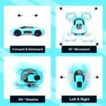 Anubhav Janni Remote Control RC Cars Toys Gesture Drift Hand Sensing for Kids Birthday Gifts Boys Girls 2.4GHz Double Sided 360° Off Road Rotating with Lights Music (Multicolor) - Image 6