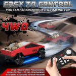 Anubhav Janni Remote Control Cybertruck Style Car for Kids 2.4GHz Drift Side Driving RC Toy with LED Lights (Red) - Image 5