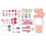 Anubhav Janni Plastic Pretend Play 42 PCS Kids Makeup Fashion Set Beauty Salon for Girls Interactive Dressing with Accessories Fun Role-Playing Playset (Multicolor) - Image 2