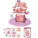 Anubhav Janni Plastic Pretend Play 42 PCS Kids Makeup Fashion Set Beauty Salon for Girls Interactive Dressing with Accessories Fun Role-Playing Playset (Multicolor) - Image 4