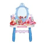 Anubhav Janni 30 pcs Makeup Dressing Table Toy Set for Girls Simulation Vanity with Mirror Lights Accessories Pretend Play Beauty Kids For Ages 3+ Playset (Color Sent As Per Stock)