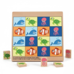 Anubhav Janni Wooden Picture Puzzle for Kids Aquatic Animals Theme Brain Teasing Educational STEM Toy for Above 3 Years Boys & Girls (Fish Game Puzzle)