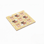 Anubhav Janni Wooden Pet Puzzle Game for Kids Classic 3x3 Brain Teaser Board Game with Cute Cat Dog Tokens Educational Travel Game Return Gift Idea