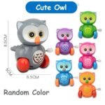 Anubhav Janni Colorful Key Operated Walking Interactive Toys for Baby Kids Owl (Pack of 1) (Color And Design Sent As Per Stock) - Image 3
