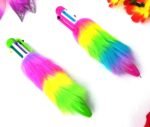 Anubhav Janni Rainbow Pen Furry pen for Kids Birthday celebration Return Gift age of 3+ years old (Pack Of 1 Pcs)