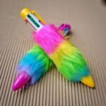 Anubhav Janni Rainbow Pen Furry pen for Kids Birthday celebration Return Gift age of 3+ years old (Pack Of 1 Pcs) - Image 2