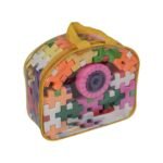 Anubhav Janni Educational Interlocking Building Blocks Set for Kids Creative Construction Learning Toy with Carry Bag Skill Development STEM Boys Girls (Multicolor) (65pcs Building Blocks)