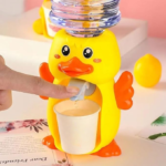Anubhav Janni Water Dispenser Toy Kids Mini for Drinking Fountain Pumps Juice Milk Clay Cartoon Kitchen Children (Bear Design water dispenser) - Image 2