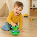 Anubhav Janni Flash Tops with LED Light and Sound Lattu Push Launcher Spinner Top for Kids Spinning Toy (Pack of 1) (Flashing Super Top Toy) (Color And Design Sent As Per Stock) - Image 5