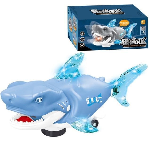 T For Trust Anubhav Janni Musical Shark Toy with Light and Music Animal Simulation Model Bump and Go Action Toy for Kids (Color And Design Sent As Per Stock) - Image 1