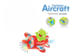Anubhav Janni Interactive Toddler Airplane Toy with Musical Lights Sound Bump and Go Action Frog Pilot Toy Plane Early Learning Electronic Preschool Gift for Boys and Girls (Multicolor) - Image 2