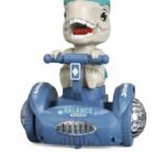 Anubhav Janni 360 Rotating Dinosaur Toy Interactive Electric Ride On with LED Lights Dynamic Music Automatic Obstacle Avoidance Fun Prehistoric Adventure Boys Girls (Multicolor)