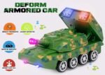Anubhav Janni Armored Army Battle War Tank Car Vehicle Toy for Kids with Light Music and Bump go Action (Multicolor) (Pack Of 1PCS) - Image 3