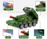 Anubhav Janni Armored Army Battle War Tank Car Vehicle Toy for Kids with Light Music and Bump go Action (Multicolor) (Pack Of 1PCS) - Image 4