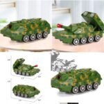 Anubhav Janni Armored Army Battle War Tank Car Vehicle Toy for Kids with Light Music and Bump go Action (Multicolor) (Pack Of 1PCS) - Image 5