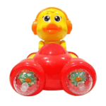 Anubhav Janni Musical Duck Toy Car for Kids with Lights Sound 360 Rotation Duck Play  Spaceship Flashing Lights Toy Battery Operated (Multicolor)