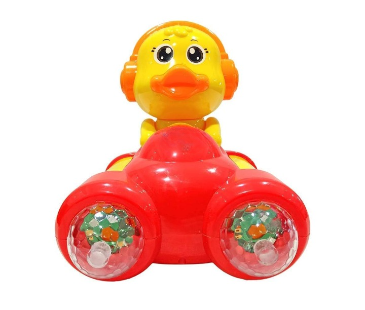 T For Trust Anubhav Janni Musical Duck Toy Car for Kids with Lights Sound 360 Rotation Duck Play Spaceship Flashing Lights Toy Battery Operated (Multicolor) - Image 1