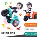 Anubhav Janni Rider Boy Tricycle Toy Battery Operated Rotating Light Music for Kids Moving Action with 3D Lights Sound Boys Girls (Multicolor) - Image 6