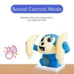 Anubhav Janni Dancing Monkey Toy for Kids Rolling Banana Musical 360 Spinning Tumbling with Sound Light Voice Control Touch Sensor On Best Gift (Multicolor) (Pack Of 1Pcs) - Image 5