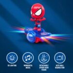 Anubhav Janni Rotating Superhero Balance Scooter Toy with LED Lights Music 360 Spinning Action Figure Electric Skateboard Interactive Bump Go Toddler Battery Operated Fun Kids Ages 3+ - Image 5