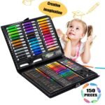 Anubhav Janni Children Art Drawing Crayon Color Set for Kids Case and Craft Supplies Painting Great Gift (Pack of 1) (150Pcs Color Set) (Multicolor) - Image 3