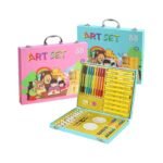 Anubhav Janni Portable Art Painting Color Kit Stationery Drawing Set for Kids Adults Includes Oil Pastels Pencils Watercolor Pens More (88 Pcs Kit) (Color And Design Sent As Per Stock) - Image 2