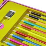 Anubhav Janni Portable Art Painting Color Kit Stationery Drawing Set for Kids Adults Includes Oil Pastels Pencils Watercolor Pens More (88 Pcs Kit) (Color And Design Sent As Per Stock) - Image 4