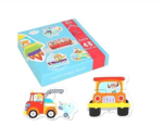 Anubhav Janni Wooden Traffic Puzzle Game Early Learning Matching Cards Educational Toy for Toddlers Style Puzzle for Above 3 Years Kids Boys Girls (Multicolor)