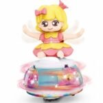 Anubhav Janni Musical Dancing Princess Toy with 360 Rotating Base Colorful LED Lights Sound Battery Operated For Girls Interactive Preschool Learning Gift (Color And Design Sent As Per Stock)