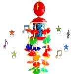 Anubhav Janni Musical Jhoomer Merry Go Round Hanging Toy for Babies Soothing Music with Key Mechanism Infant Kids Automatic Sound Toys (Multicolor)