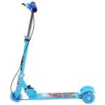 Anubhav Janni Toy Kid Set Plastic Foldable Scooter with Brake and Bell LED on Wheels Height Adjustable Runner Ride On 3 Wheeler for Boys Girls (Blue) - Image 2