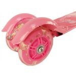Anubhav Janni Toy Kid Set Plastic Foldable Scooter with Brake and Bell LED on Wheels Height Adjustable Runner Ride On 3 Wheeler for Boys Girls (Pink) - Image 5