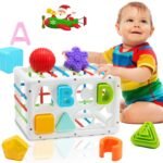 Anubhav Janni Baby Shape Sorter Toy Sensory Toys Elastic Bands Fine Motor Skill Early Learning Birthday Gifts 1-3 Year Old Boys Girls Babies Preschool Educational Sorting (Multicolor)